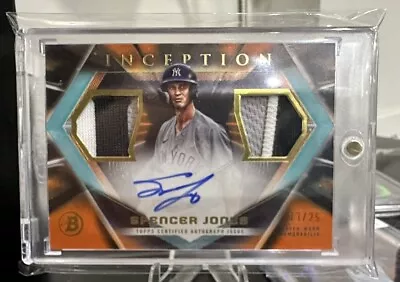 2023 Bowman Inception Spencer Jones Orange Dual Patch RC Auto 13/25 #IADR-SJJ🔥 • $706.19