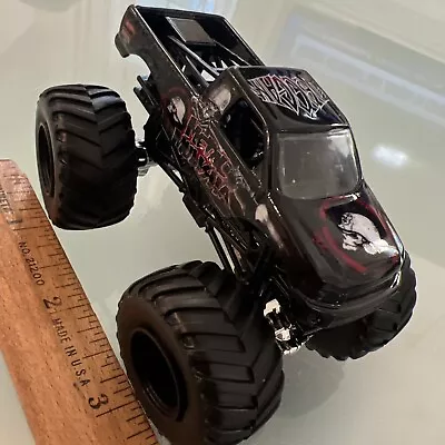 Hot Wheels Monster Jam Metal Mulisha Monster Truck Black 1:64 Loose Mattel • $0.99