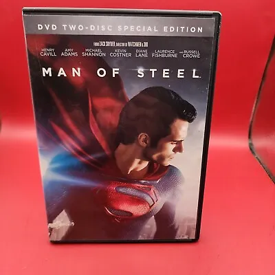 Man Of Steel (2 Disc Special Edition) DVD Henry Cavill Amy Adams Free Shipping • $5.99