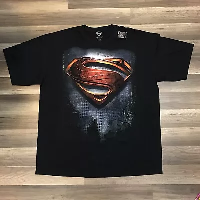 DC Comics Superman Man Of Steel Movie Promo Cinemark Theaters T-shirt Men's 2XL • $24.99