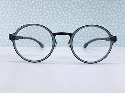 £192.08 • Buy Ic! Berlin Eyeglasses Frames Men Damengrau Round Eric The Petroleum Large
