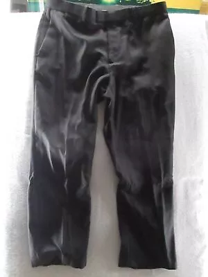 Marc Anthony Black Flat Front Khaki Pants Mens Size 34 X 29  • $17.49