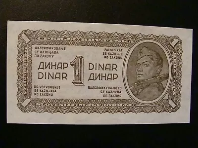 Yugoslavia 1 Dinar 1944 Crisp UNC • £0.80