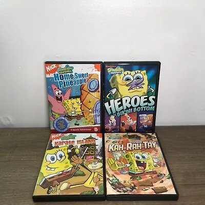 Spongebob Squarepants Dvd Lot Nickelodeon 90s Cartoon Vintage Collection Works 4 • $22.99