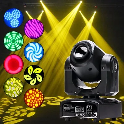 £69.99 • Buy 120W Moving Head Beam Stage Lighting LED RGBW Gobo Spot DMX DJ Disco Party Light