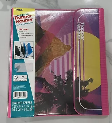 Vintage Trapper Keeper Retro 80’s Pink Sunset Binder With Two Folders - New • $19.99