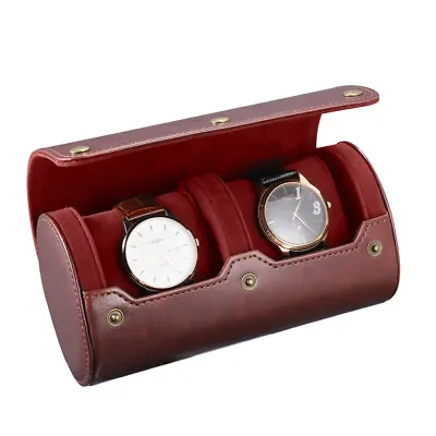 2 Slots Watch Case Holder Watch Organizer For Men Women Travel Watch Box • $42.21