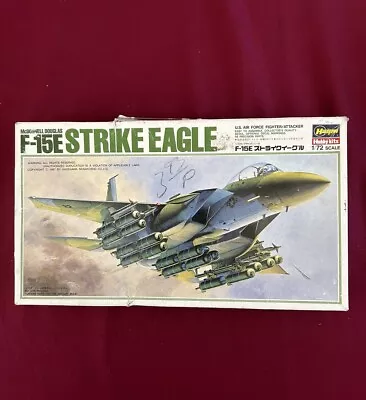 Hasegawa McDonnell Douglas Air Force F-15E Strike Eagle 1:72 Partial Model Kit • $5.45