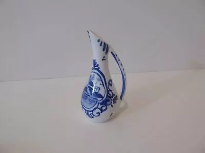 Hand Painted Delft Blue Blauw Miniature Ceramic Pitcher Holland (S2 • $4.99