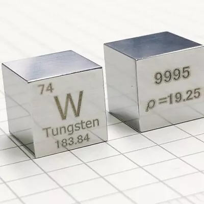 $30.26 • Buy 1pc * 10mm Wolfram Tungsten Metal Cube W ≥ 99.95% Element Collection Specular