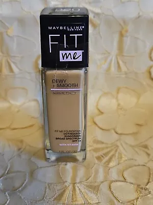 Maybelline-Fit Me!DEWY + SMOOTH-Foundation-NORMAL TO DRY-220 NATURAL BEIGE-NEW! • $7.99