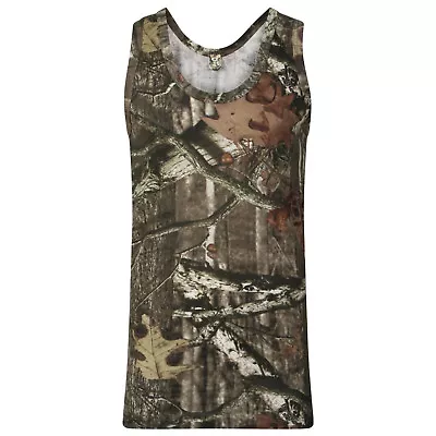 £5.99 • Buy Men's Jungle Print Camouflage Realtree Muscle Vest Camo Tank Top Fishing S-5XL