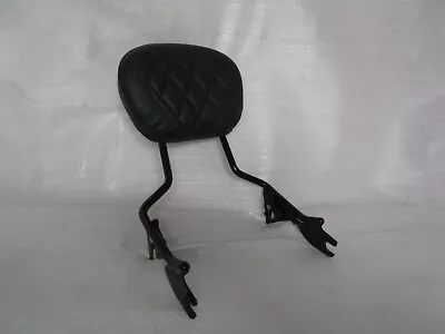 09-23 Harley Davidson Touring Black Detachable Sissy Bar W/ Mustang Diamond Pad • $179.99