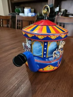 Vintage Kamenstein World Of Motion Merry Go Round Carousel Teapot • $15