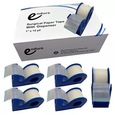 Endure Industries Medical Paper Tape With Dispenser 6 Tapes + 6 Dispensers • $13.99