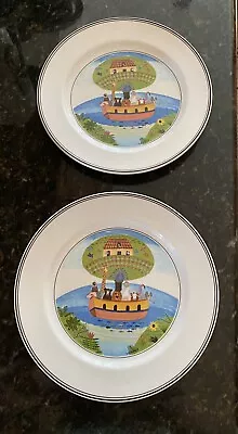 Villeroy Boch DESIGN NAIF 'NOAH'S ARK' 8 1/4  Salad Plates Set Of 2 • $14.99