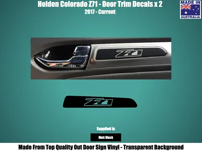 HOLDEN COLORADO Z71 - DOOR TRIM DECALS STICKERS X 2 • $10.95