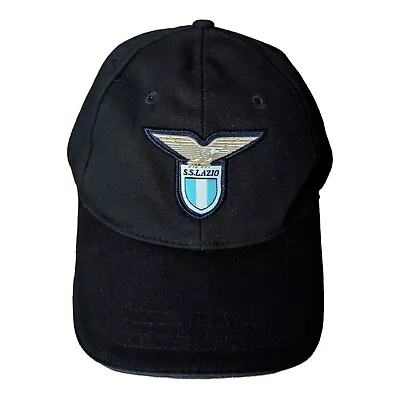 SS LAZIO ITALY FOOTBALL SOCCER HAT Ball CAP MACRON VTG ADJUSTABLE Rome Size SR • $21.95