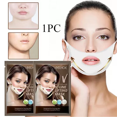 $2.58 • Buy V Line Mask Double Chin Reducer Chin Up Patch V-Shaped Slimming Face Lift Tape*1