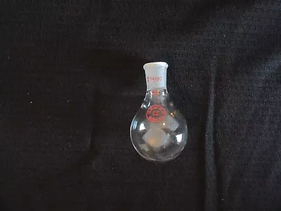 CS CHEMGLASS 14/20 Glass 50mL Round Bottom Flask Laboratory Equipment • $6.94