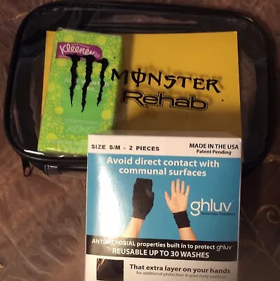 Monster Energy Drink REHAB Bag W/ghluv Safe Gloves NEW • $22.99