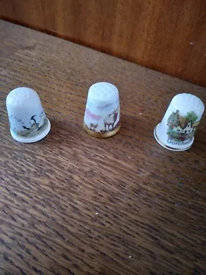 3 Different Thimbles Excellent Poole Highland Scotland Lownds Pateman Ex. Cond. • £2