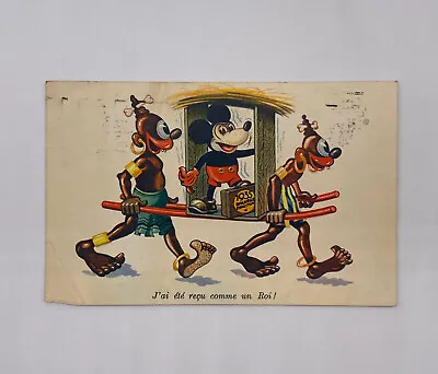 Antique 1935 Mickey Mouse Brussels Exposition Post Card • $100