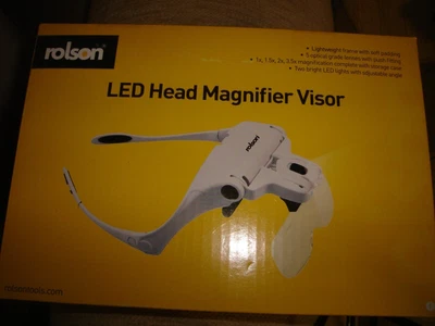 £7 • Buy Rolson LED HEAD MAGNIFIER VISOR NEW