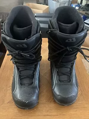 Morrow Rail Snowboard Boots Men's Size 8 Black Leather Lace Up • $65