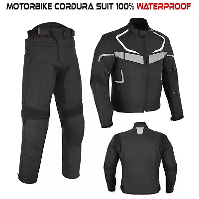 Motorcycle Race Suit Waterproof Motorbike Riding Jacket Trouser CE Armoured Back • $125.34