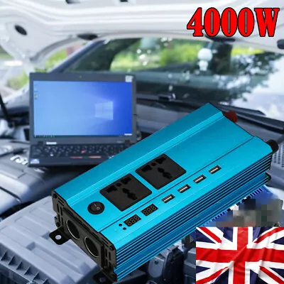 £27.95 • Buy Pure Sine Wave Power Inverter 2000W/4000W (Peak) Car Caravan RV Camping Boat DC
