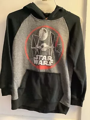 Star Wars Youth Hoodie Pullover/Sweatshirt  X-Wing Fighters Black Medium(10-12) • $15.99