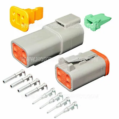 4 Pin Deutsch DT DT04-4P DT06-4S Waterproof Electrical Connector Kit • $6.99