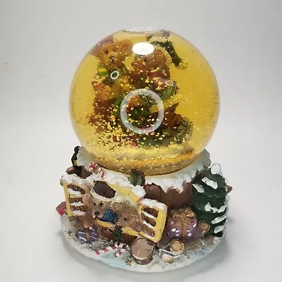 Macy's Holiday Teddy Bear Snow Globe Music Box • $30