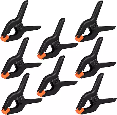 12 Pack Plastic Spring Clamps 3.5Inch Small Heavy Duty Clips For Crafts Backdr • $13.27