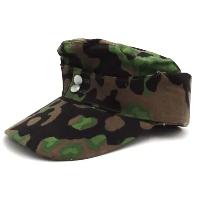 WWII German Elite Army M43 Spring Plane Tree Camouflage Cotton Cap Hat EU 58 • $24.54