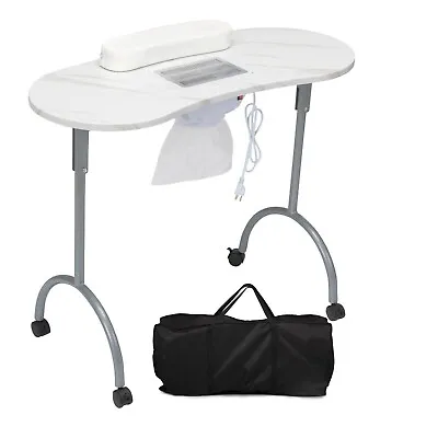 Portable & Foldable Manicure Table Nail Table Desk With Electric Dust Collector • $92.99