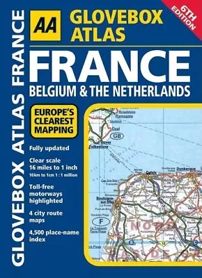 Glovebox Atlas France (AA Atlases And Maps) By AA Publishing Spiral Bound Book • £4.99