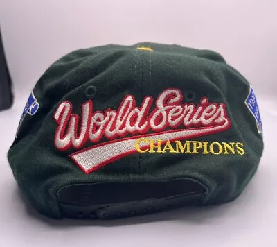 Vintage Oakland Athletics Hat MLB World Series Chapions Annco Snapback Cap • $108.77