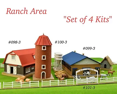 N Scale Tomytec Building Ranch Area Set Of 4 Kits NIB Dairy Farm Scenery Diorama • $139.99