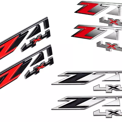 2pc Cab Z71 4x4 Emblem Badge Side Decal Plate For Chevy Silverado Suburban Tahoe • $13.99