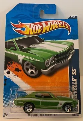 $7.95 • Buy Hot Wheels 2011 - Muscle Mania - '70 CHEVELLE SS (Green) #102/244