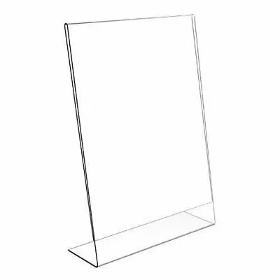 Angled Acrylic Poster Sign Menu Holders Price Display Stands A3 A4 A5 A6 A7 A8 • £27.98