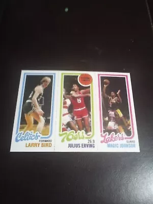 1980 Topps Larry Bird Magic Johnson Rookie Gem Mint Reprint • $33