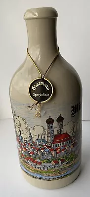 Vintage German Hoermann Munchen Brandy Ceramic Crock Empty Bottle • $18