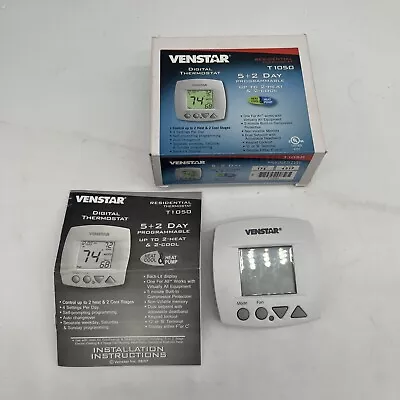 Venstar Digital Thermostat T1050 Residential 5+2 Day Programmable Up To 2 Heat • $24.99