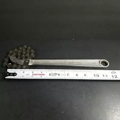 Vintage Craftsman Tools 12  Chain Wrench 4  Capacity 9-55713 • $28