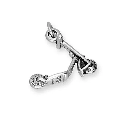 £11.85 • Buy 925 Sterling Silver Push Scooter Charm