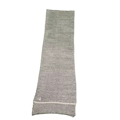 Jack Wills Rectangle Scarf Cotton Blend Grey Women's Size 80  X 11.5  E566 • £19.99