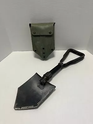 Genuine USGI Entrenching Tool Tri-Fold E-Tool Shovel Case Alice Clips US Army • $34.95